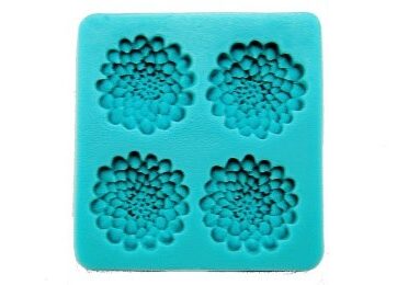 Stampo in silicone ortensia con 4 sagome