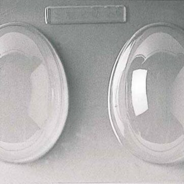 Stampo Termoformato per cioccolato per realizzare uova medie dimensioni 140x100x50 mm