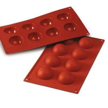 Stampo per dolci in silicone Semisfera Dimensione: Ø 50 h 25 mm 8pz