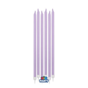 Candele Stelo Per Torte - Lilla 12Pz