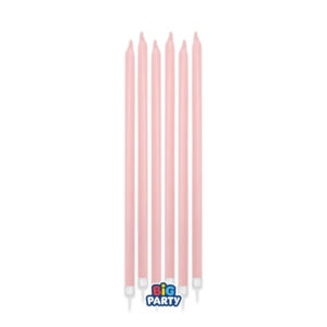 Candele Stelo Per Torte - Rosa Baby 12Pz