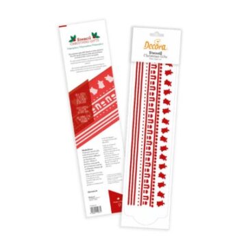 Stencil Regali di natale dimensioni 7x30cm