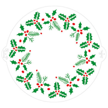 Stencil natale Ghirlanda 25cm