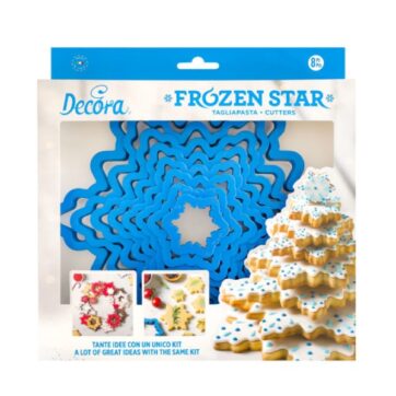 Set 8 pezzi tagliapasta con Cristalli di ghiaccio di diverse dimensioni