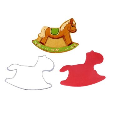 Tagliapasta In Acciaio Cavalluccio. Dimensioni 12 x 7 x 2 cm.