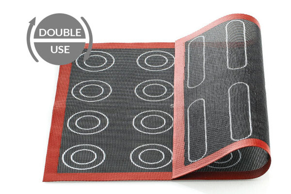 Tappetino microforato in silicone 30x40 con sagome bianche