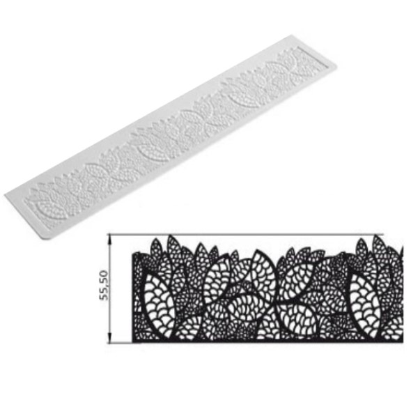 Tappetino in silicone per realizzare motivi di foglie con Isomalto o Decor Lace