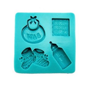 Tappetino In Silicone Nascita. Dimensione delle forme: da 2 a 3,5 cm