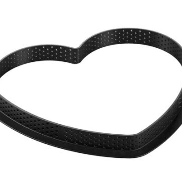 Tarte Ring Amore 2 Tarte Ring Amore 205x190 h 20 mm di Silikomart Professional รจ l'anello in materiale termoplastico composito, indeformabile, adatto allโuso in forno che consente di realizzare una crostata a forma di cuore 205 x 190 h 20 mm.