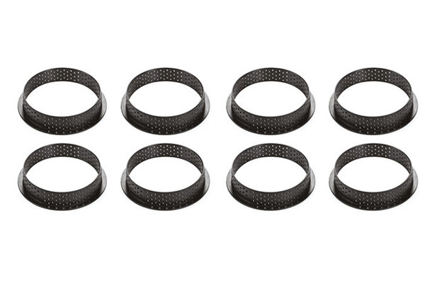 Stampi per dolci microforati in materiale termoplastico Ring size: Ø 80 h 20 mm