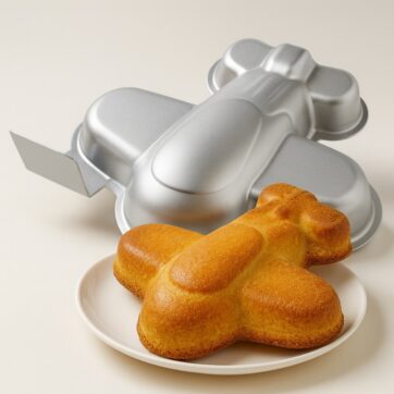 Teglia Per Torta Aereoplano 3D - 25 x 26,5 x 5 Cm