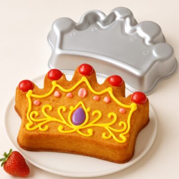 Teglia Per Torta Corona 3D - 26 x 21 x 4,5 Cm