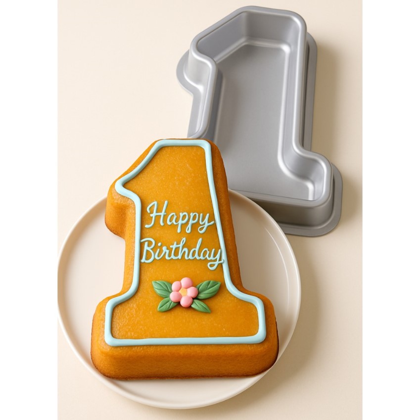 Teglia Per Torta Primo Compleanno - 27 x 19 x 5 Cm