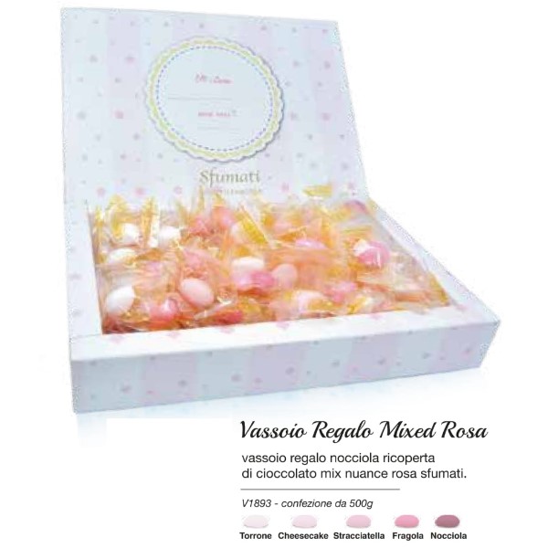 Evento Nascita Vassoio Confetti Mixed Rosa-Gusti Misti-500gr - Cake Love