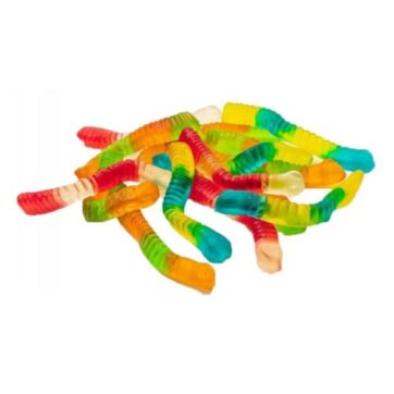 Caramelle Gommose Vermi Colorati Lucidi - Fini - 1 kg